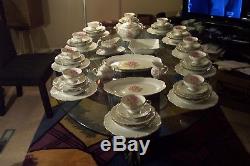 Vintage Edelstein Franconia Rose Fine China Dinnerware Set 89 Pieces Very Nice