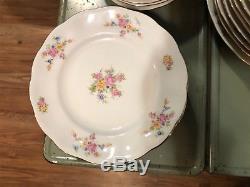 Vintage Favolina Poland 8 Place Settings Garland Garlandia floral dinnerware set