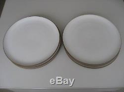 Vintage Heath Ceramics Pottery Dinner Plates 8 Coupe Line White