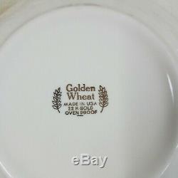 Vintage Homer Laughlin Golden Wheat 73 pc Dinnerware Dish Set