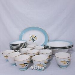 Vintage International DS Viking Dinnerware Set 28 Piece Alliance Tea Wheat MCM