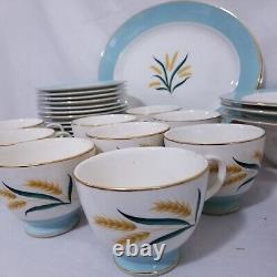 Vintage International DS Viking Dinnerware Set 28 Piece Alliance Tea Wheat MCM