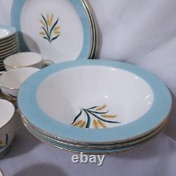 Vintage International DS Viking Dinnerware Set 28 Piece Alliance Tea Wheat MCM