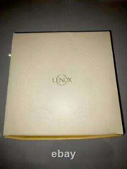 Vintage Lenox 5-Piece White & Silver Solitaire Dinnerware Set