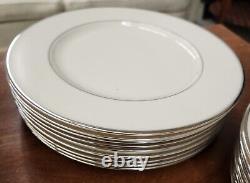 Vintage Lenox Montclair 45 Pc Dinnerware Set Platinum Rim