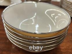 Vintage Lenox Montclair 45 Pc Dinnerware Set Platinum Rim