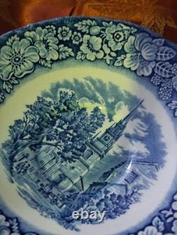 Vintage Liberty Blue Colonial Scenes Lot Of 30