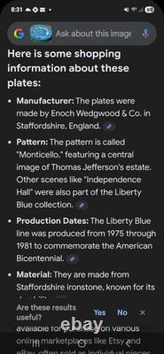 Vintage Liberty Blue Colonial Scenes Lot Of 30