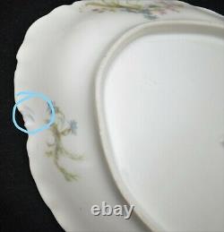 Vintage Limoges Haviland France Dinnerware Set Tiny Flowers Pink Blue