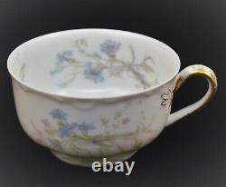 Vintage Limoges Haviland France Dinnerware Set Tiny Flowers Pink Blue