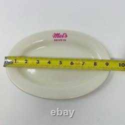 Vintage Mel's Drive-In Restaurant Dinnerware Set Platter Plates Mugs 8 Pc Diner