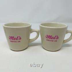 Vintage Mel's Drive-In Restaurant Dinnerware Set Platter Plates Mugs 8 Pc Diner