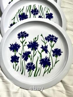 Vintage Melamine Cole & Mason Blue Cornflower England Dinnerware 90 Pieces