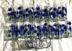 Vintage Melamine Cole & Mason Blue Cornflower England Dinnerware 90 Pieces