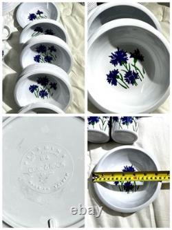 Vintage Melamine Cole & Mason Blue Cornflower England Dinnerware 90 Pieces