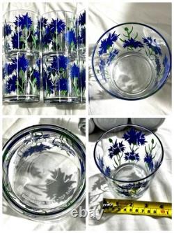Vintage Melamine Cole & Mason Blue Cornflower England Dinnerware 90 Pieces