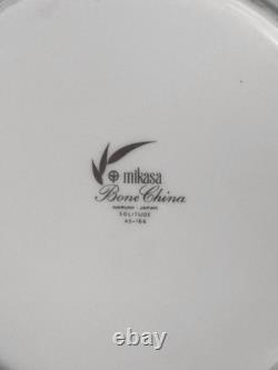 Vintage Mikasa Solitude Pattern Bone China Dinnerware Service 76 Pieces