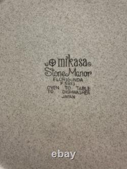 Vintage Mikasa Stoneware Set 31 Pieces Rare Discontinued Floribunda F 5813