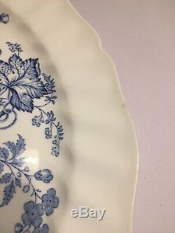 Vintage Mismatched China Transferware 34 piece Dinnerware Set Blue and White # 3