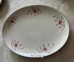 Vintage Mitake Rosebuds & Leaves Dinnerware 89 Piece Dinner Set