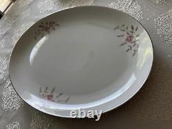 Vintage Mitake Rosebuds & Leaves Dinnerware 89 Piece Dinner Set