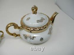 Vintage Mitterteich Bavaria China Tea Set Gold Trim 27 Pieces