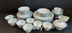 Vintage NORITAKE Mavis Pattern-49 Piece Dinnerware Set