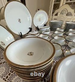 Vintage Noritake-Goldston 5595 -Beautiful Dinnerware- 12 Place Setting- 82 Pc