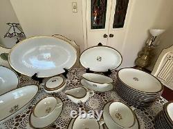 Vintage Noritake-Goldston 5595 -Beautiful Dinnerware- 12 Place Setting- 82 Pc