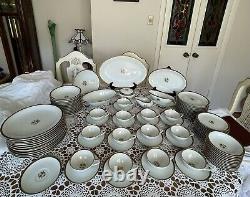 Vintage Noritake-Goldston 5595 -Beautiful Dinnerware- 12 Place Setting- 82 Pc