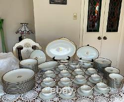 Vintage Noritake-Goldston 5595 -Beautiful Dinnerware- 12 Place Setting- 82 Pc