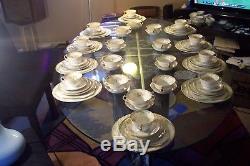 Vintage Noritake Jasmine Fine China Dinnerware Set 104 Pieces Very Nice