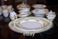 Vintage Noritake Jasmine Fine China Dinnerware Set 104 Pieces Very Nice