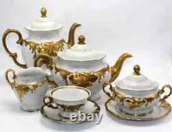 Vintage Polish Walbryzch Porcelain Dinnerware Set Circa 1950 95 pieces