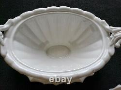 Vintage RED CLIFF Ironstone Soup Tureen VICTORIAN Pattern Underplate Ladle MCM