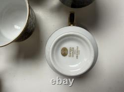 Vintage Sango Aristocrat 3690 Japan 22 Pc Dinnerware Set Cobalt Blue Gold