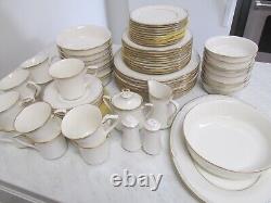 Vintage Set Noritake Fine China #7719 Gold Cove Made In Japan 73 Pieces