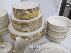 Vintage Set Noritake Fine China #7719 Gold Cove Made In Japan 73 Pieces