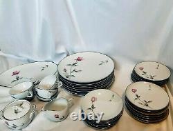 Vintage Style House Japan Dawn Rose Dinnerware Set, Pink Roses Dishes 44 Pieces