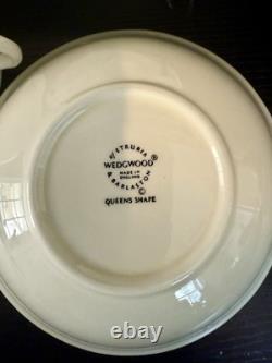 Vintage Wedgewood, Queens Plain, Set Of 4, 6 Piece Place Setting, Cream, Mint