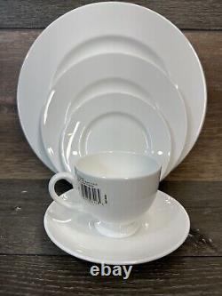 Vintage Wedgwood White China 5 Pc Place Setting