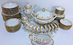Vintage Weimar Katharina 14051 88-Piece Dinnerware Set for 12 with Serving Pieces