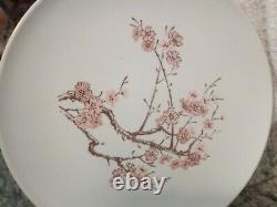 Vintage texas ware melamine Pink white cherry blossoms dinnerware set 52 pc