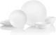 Vitrelle 18-Piece Service for 6 Dinnerware Set Triple Layer Glass