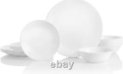 Vitrelle 18-Piece Service for 6 Dinnerware Set Triple Layer Glass and Chip Re