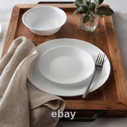 Vitrelle 18-Piece Service for 6 Dinnerware Set Triple Layer Glass and Chip Re