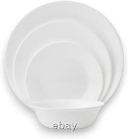 Vitrelle 18-Piece Service for 6 Dinnerware Set Triple Layer Glass and Chip Re