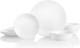 Vitrelle 18-Piece Service for 6 Dinnerware Set Triple Layer Glass and Chip Resis