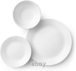 Vitrelle 18-Piece Service for 6 Dinnerware Set Triple Layer Glass and Chip Resis