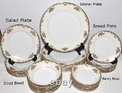 Vtg 30pc Set Noritake Vasona China 6-5pc Place Settings Dinnerware Service for 6